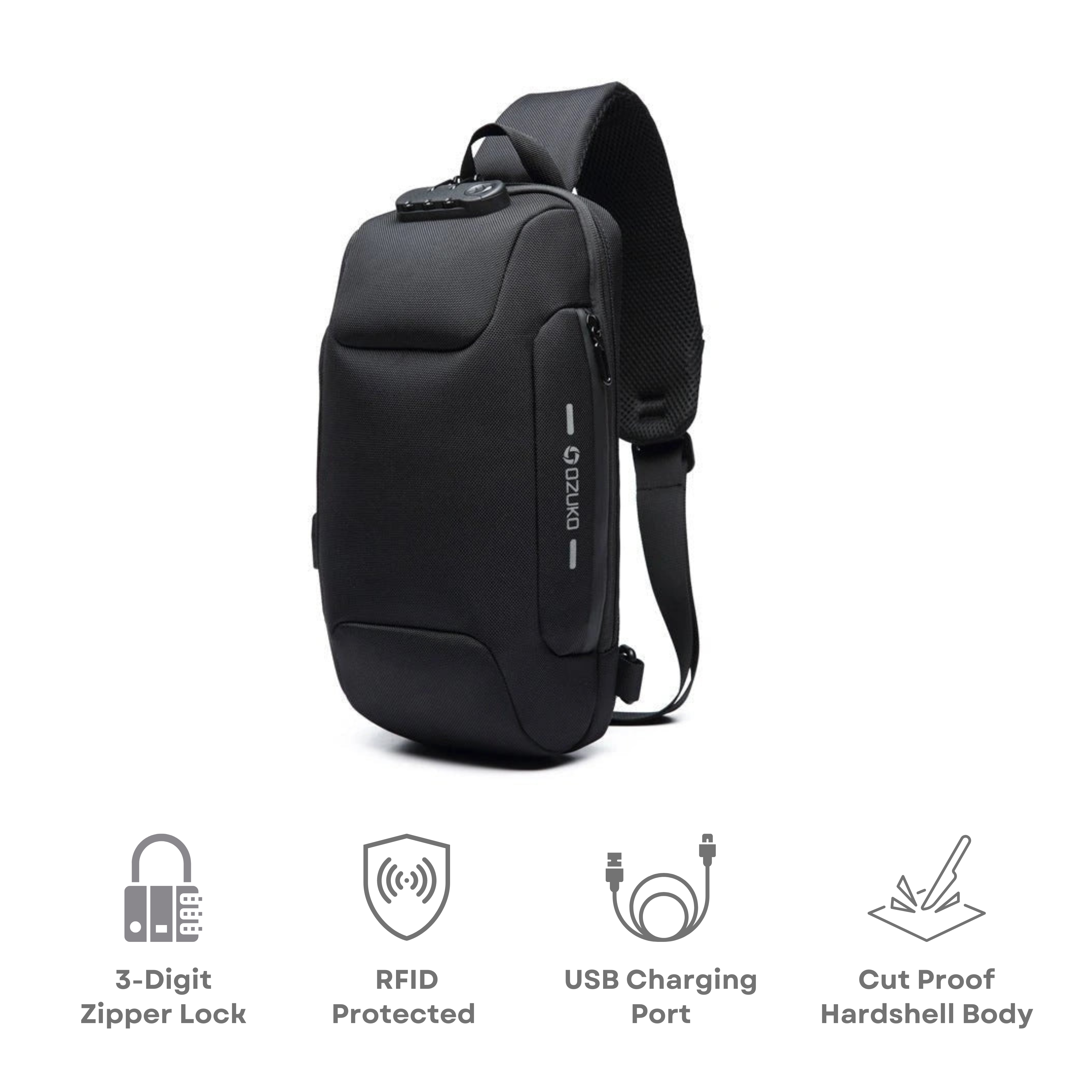 Anti Theft Crossbody Charging Bag