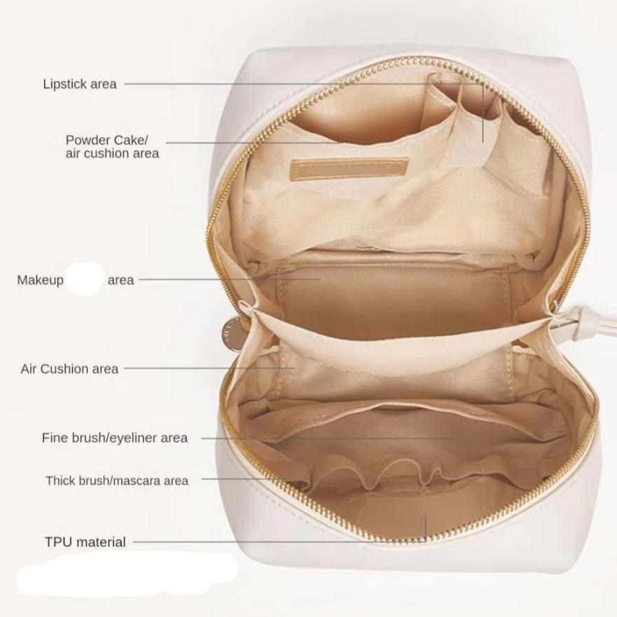 Lily | Large Capacity Puffer Travel Makeup Cosmetic Bag