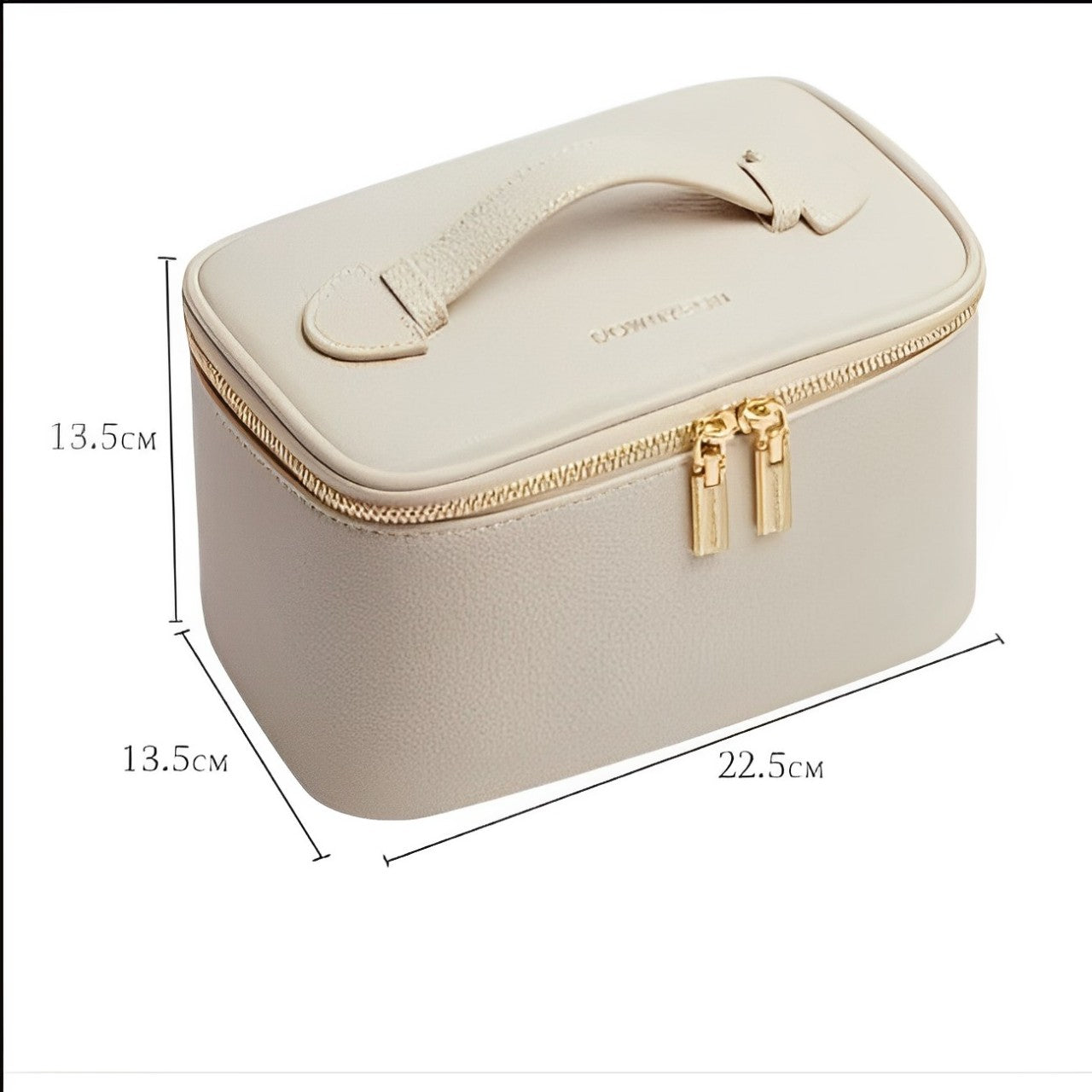 Bella | Women's Deluxe Leather Travel Makeup Cosmetic Bag