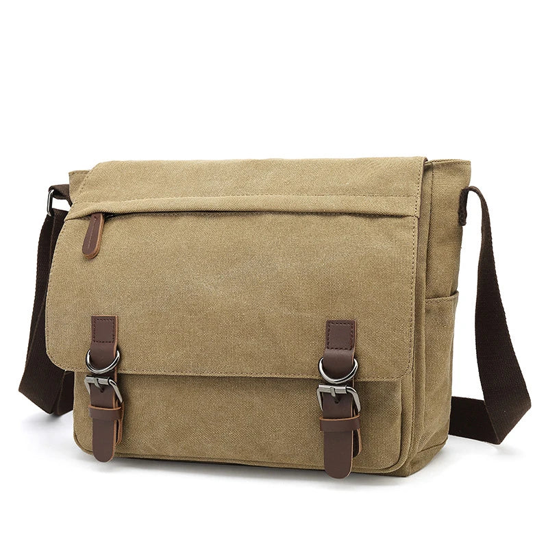 Jacob | Rugged Canvas Men's Crossbody Messenger Bag