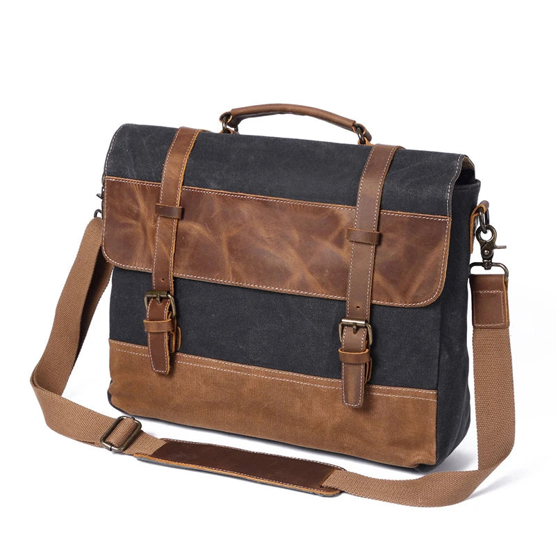 Thomas | Vintage Water-Resistant Canvas Crossbody Messenger Travel Bag