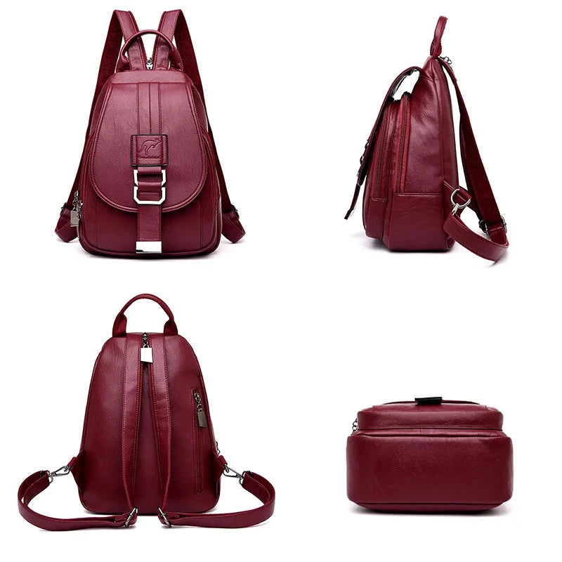 Emily | Chic Women's Leather Backpack