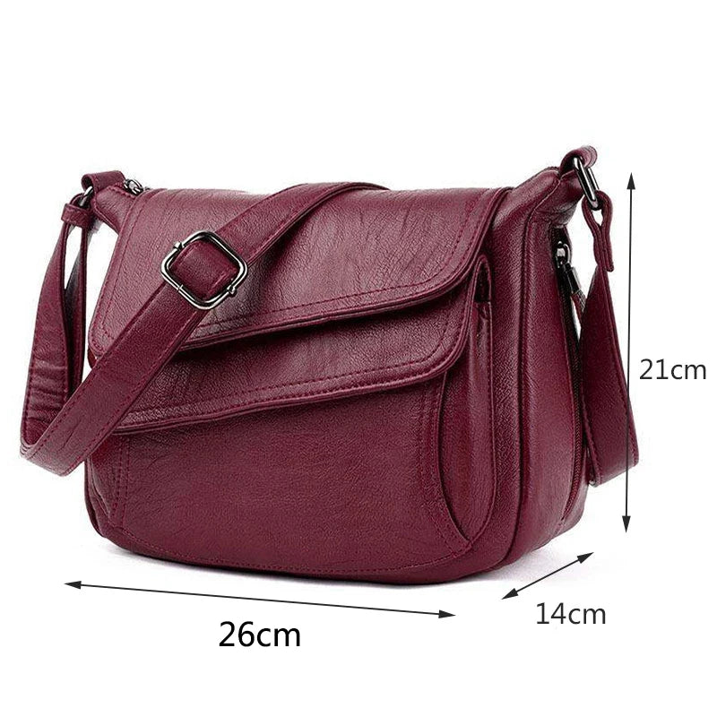 Megan | Women's Elegant Faux Leather Crossbody Sling Handbag