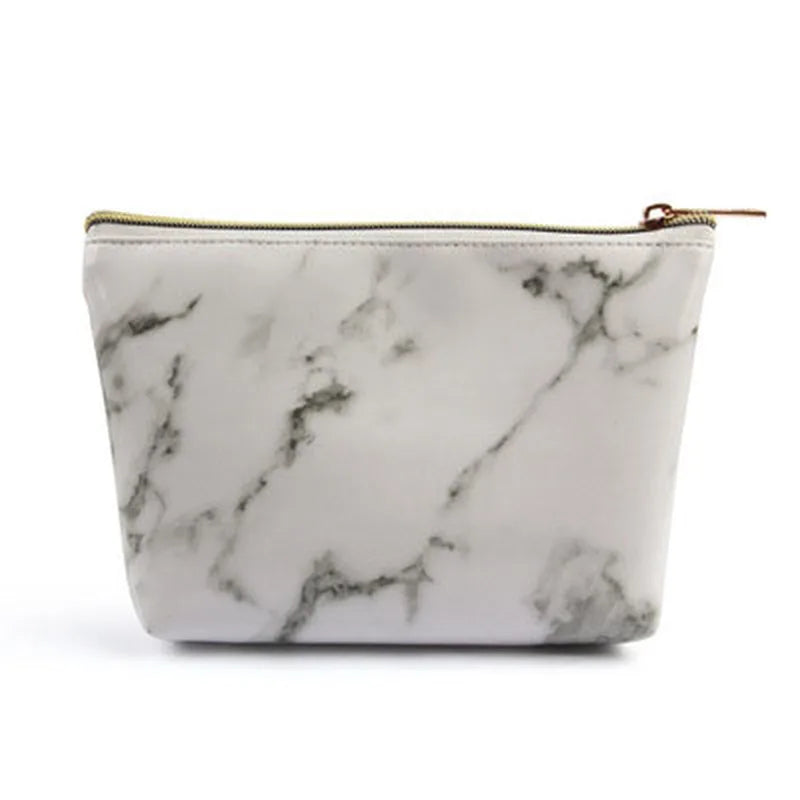 Amelia | Marble Elegance 3-in-1 Cosmetic Toiletry Makeup Travel Bag Set