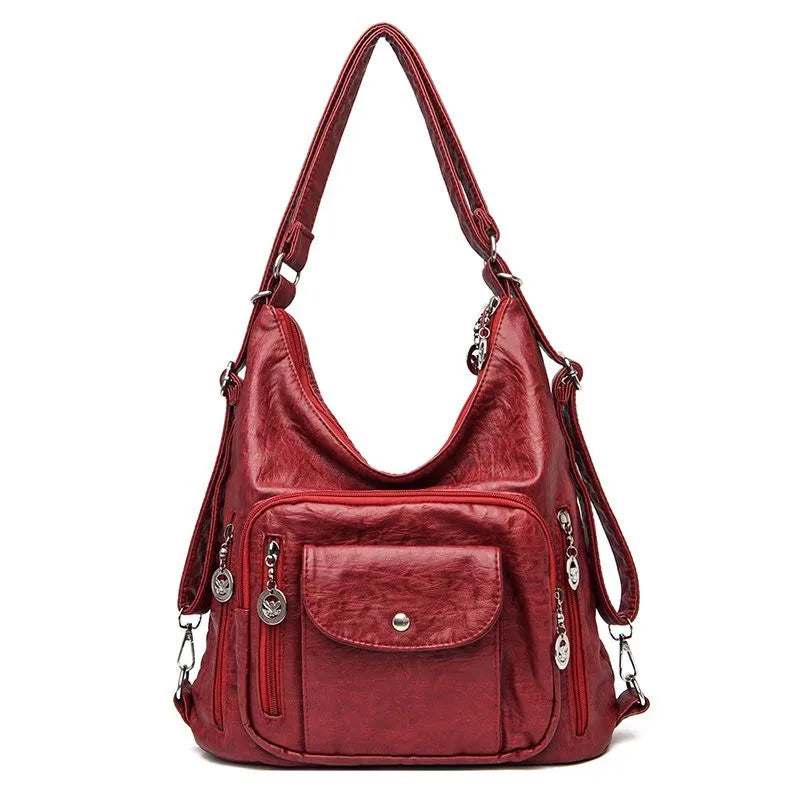 Jessica | Women's Vintage Leather Crossbody Messenger Hobo Handbag