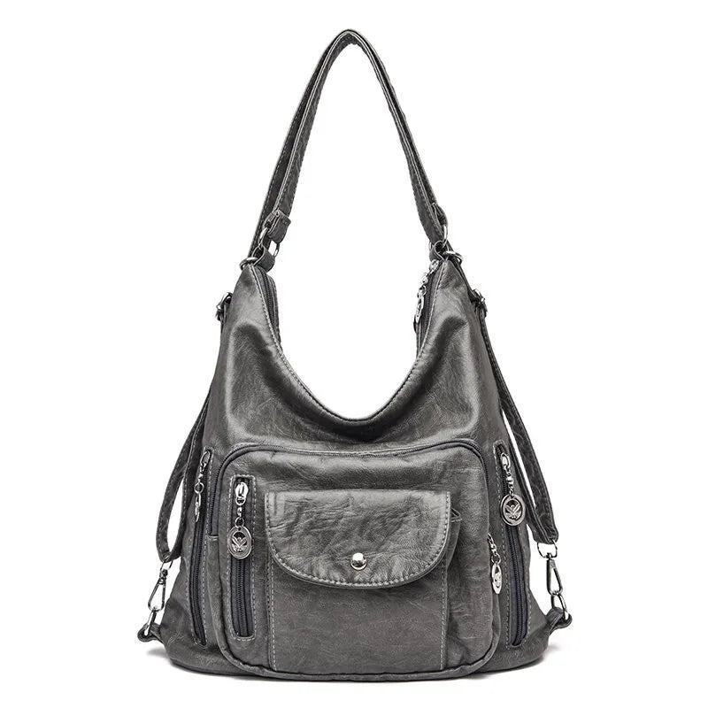 Jessica | Women's Vintage Leather Crossbody Messenger Hobo Handbag