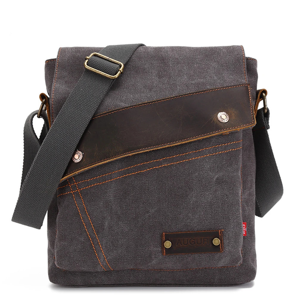 Mason | Vintage Small Canvas Crossbody Messenger Bag