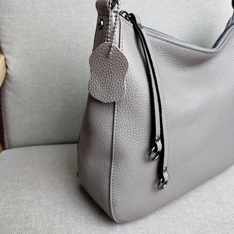 Eva | Simple Leather Crossbody Sling Handbag