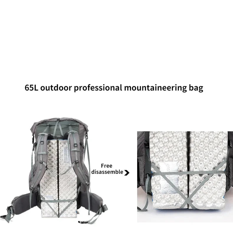 Odyssey | Lightweight 65L Hiking Travel Rucksack Large Backpack