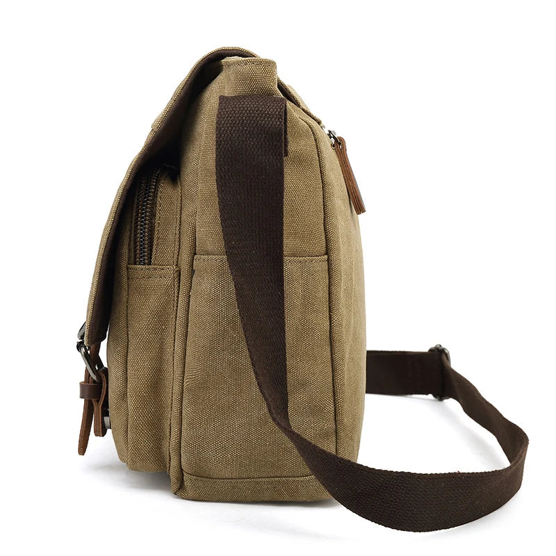 Jacob | Rugged Canvas Men's Crossbody Messenger Bag