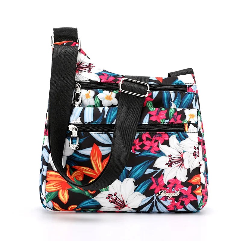 Harrison | Nylon Multi-Pocket Travel Crossbody Messenger Bag