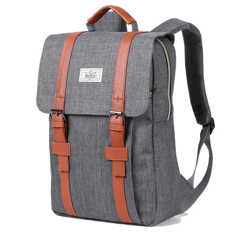 Alex | Vintage Canvas Large Travel Laptop Backpack