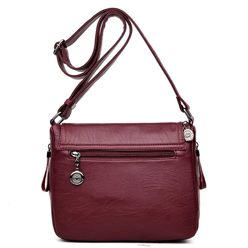 Megan | Women's Elegant Faux Leather Crossbody Sling Handbag