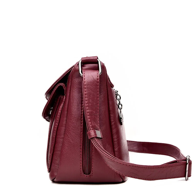 Megan | Women's Elegant Faux Leather Crossbody Sling Handbag