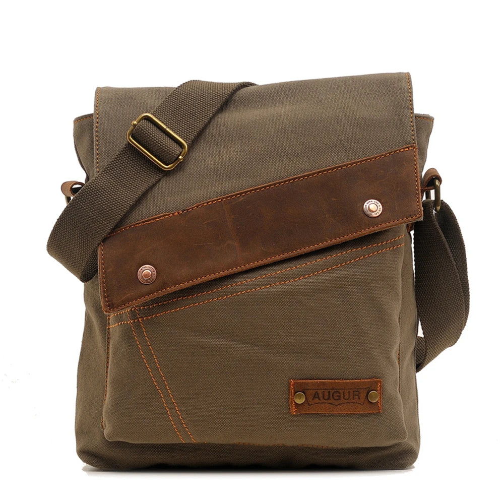 Mason | Vintage Small Canvas Crossbody Messenger Bag