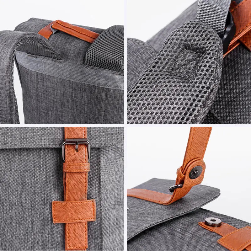 Alex | Vintage Canvas Large Travel Laptop Backpack