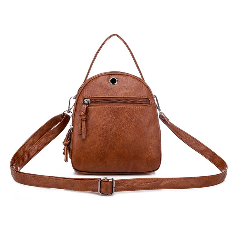 Mia | Women's Lightweight PU Leather Small Crossbody Sling Handbag