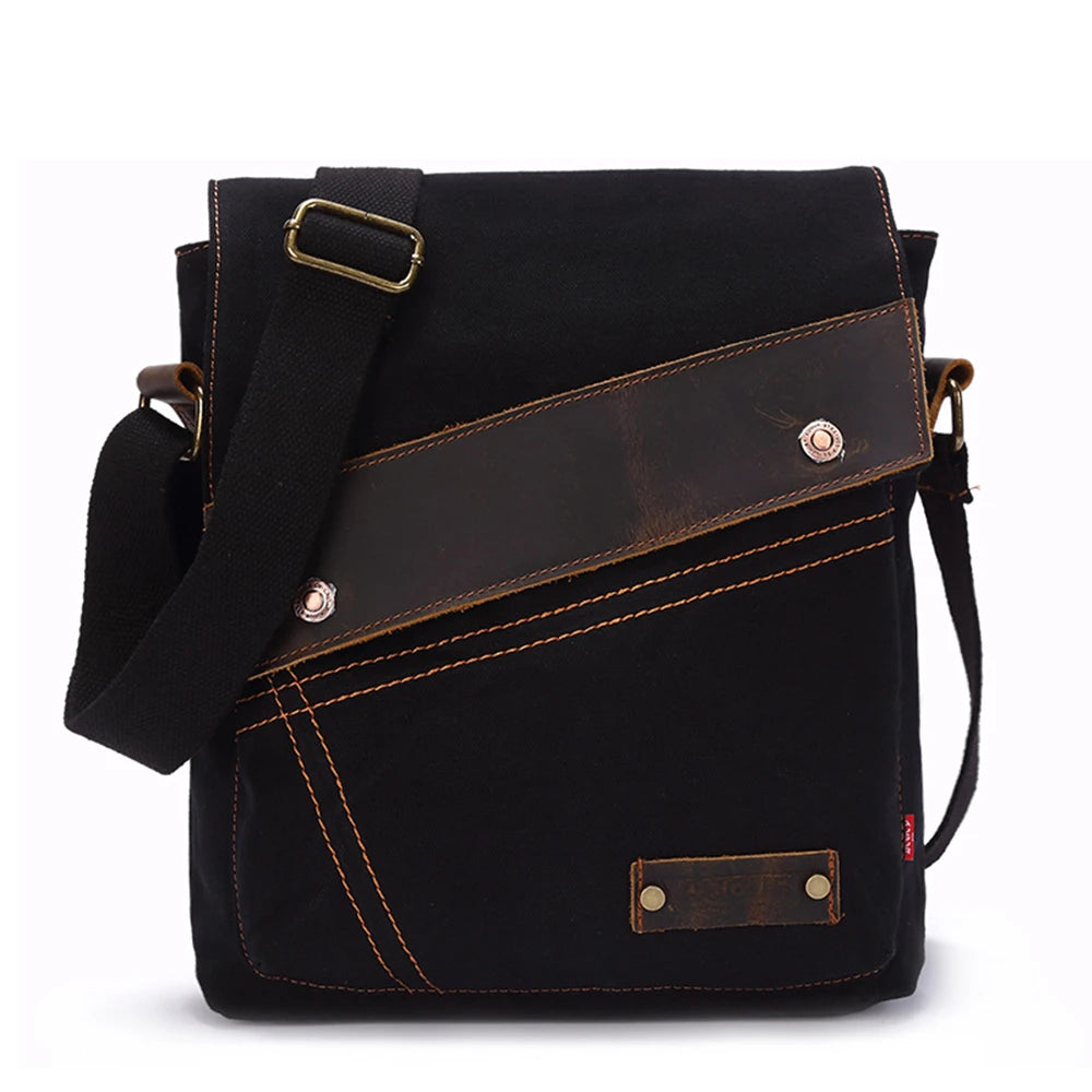 Mason | Vintage Small Canvas Crossbody Messenger Bag