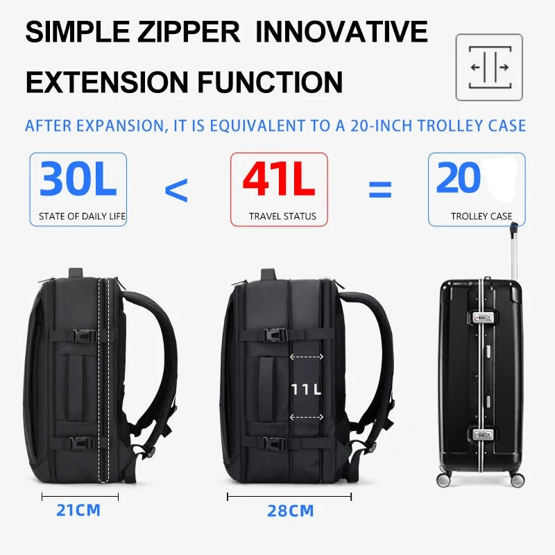 Oliver | Multi-Functional Large Travel Rucksack Laptop Backpack