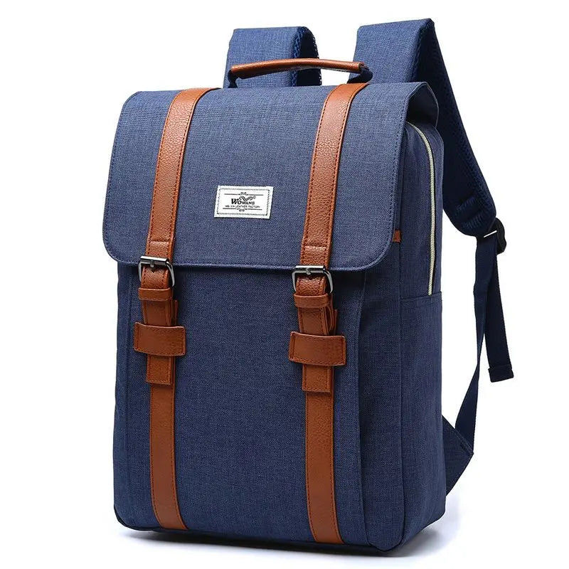 Alex | Vintage Canvas Large Travel Laptop Backpack