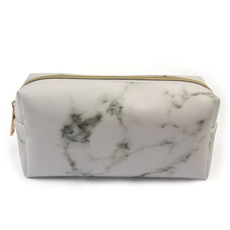 Amelia | Marble Elegance 3-in-1 Cosmetic Toiletry Makeup Travel Bag Set