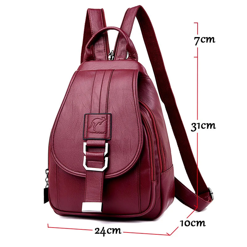 Emily | Chic Women's Leather Backpack