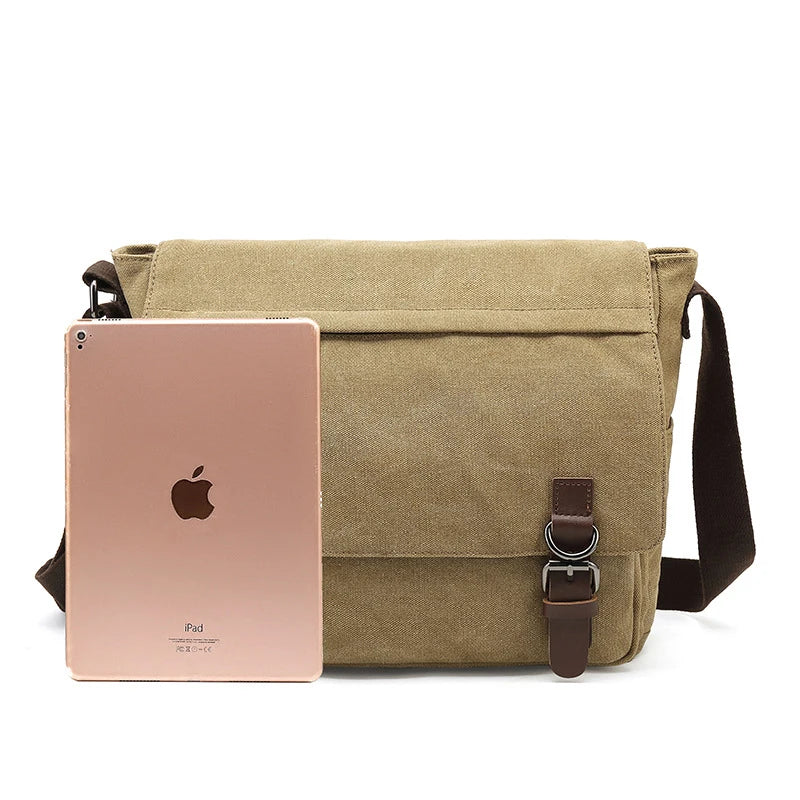 Jacob | Rugged Canvas Men's Crossbody Messenger Bag