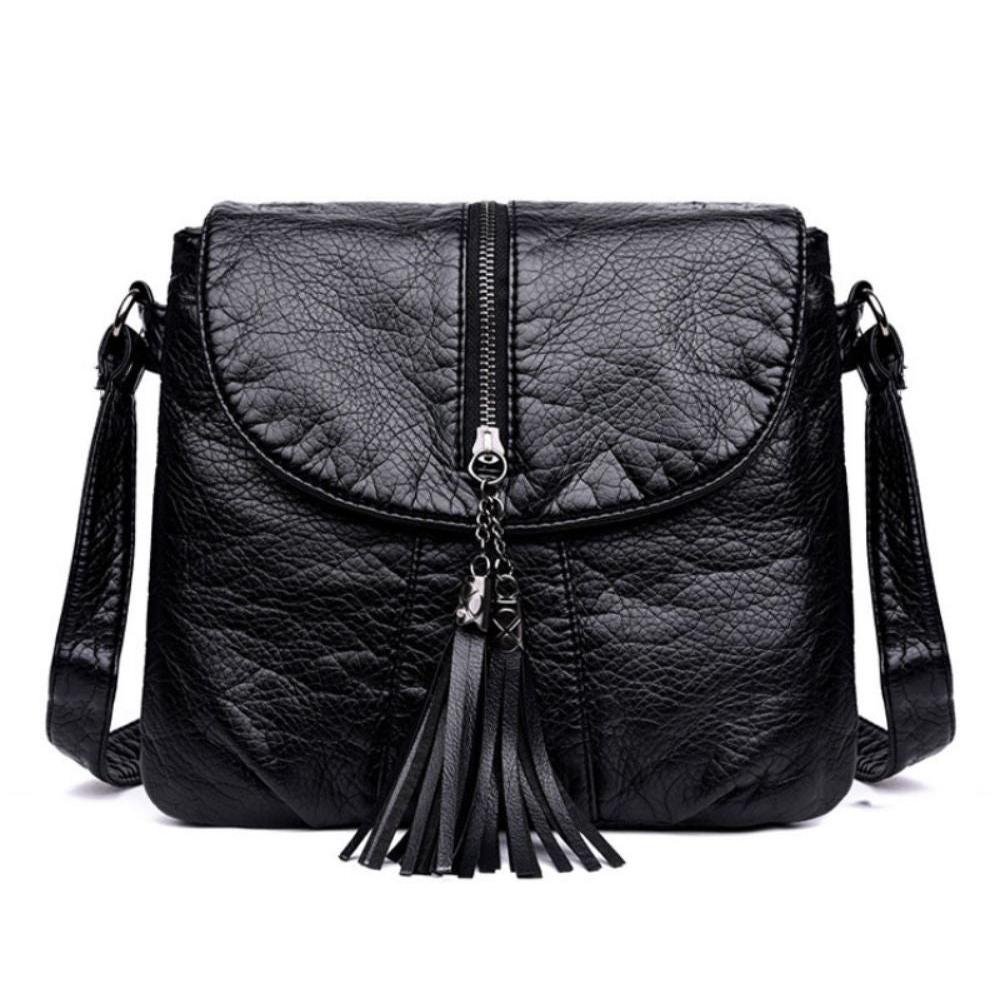 Neri | Tassel Leather Crossbody Bag