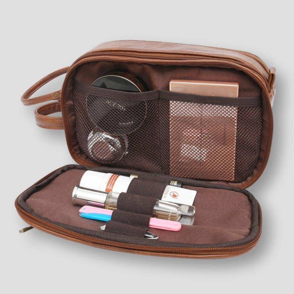 Royal Leather Travel Toiletry Bag