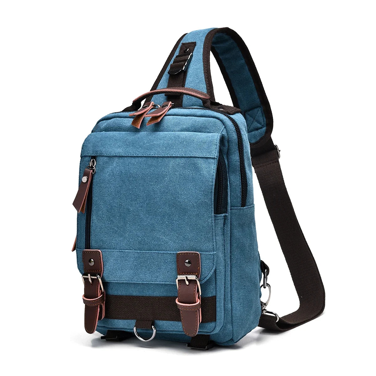 James | Large Retro Canvas Crossbody Sling Travel Bag