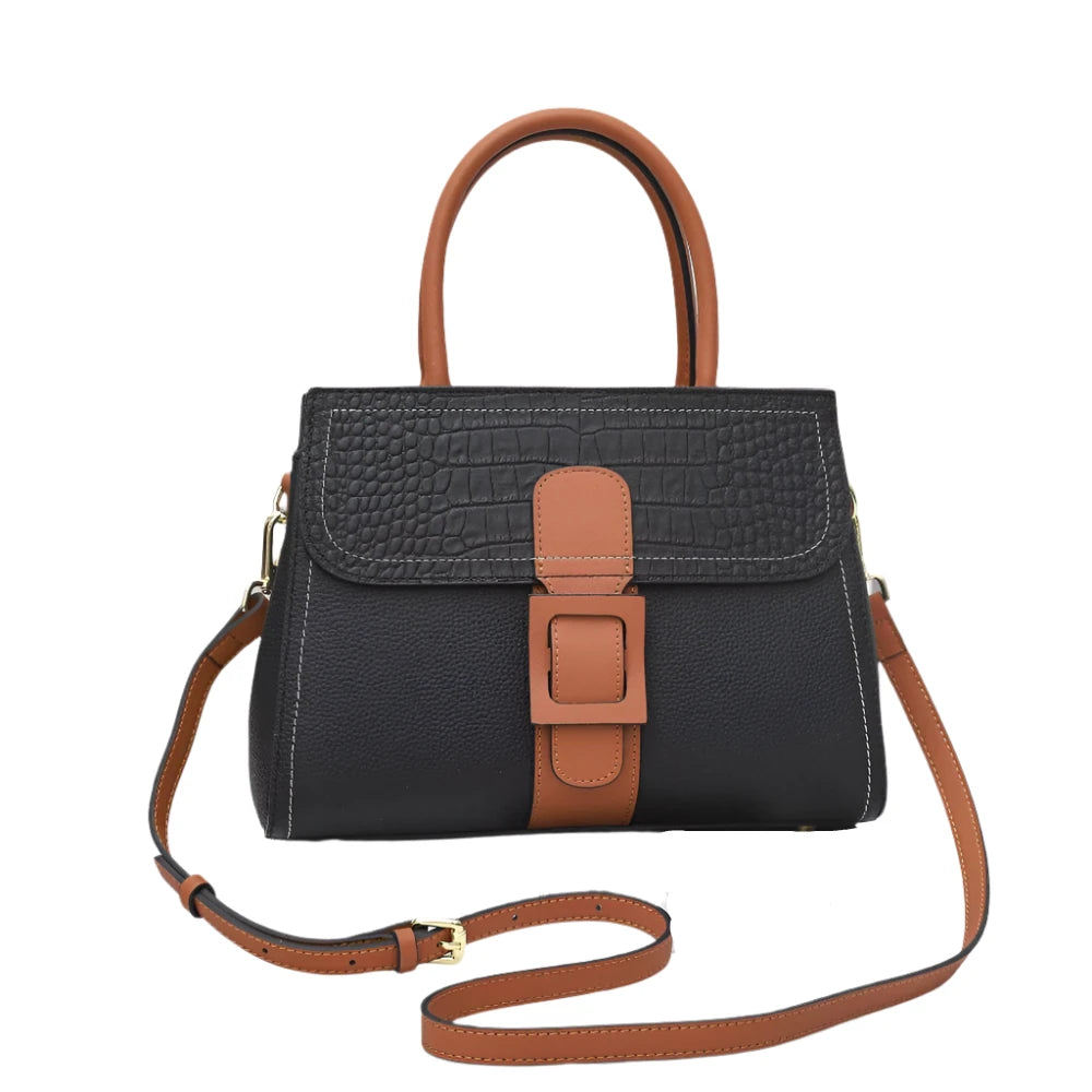 Ella | Elegant Crocodile Pattern Crossbody Handbag