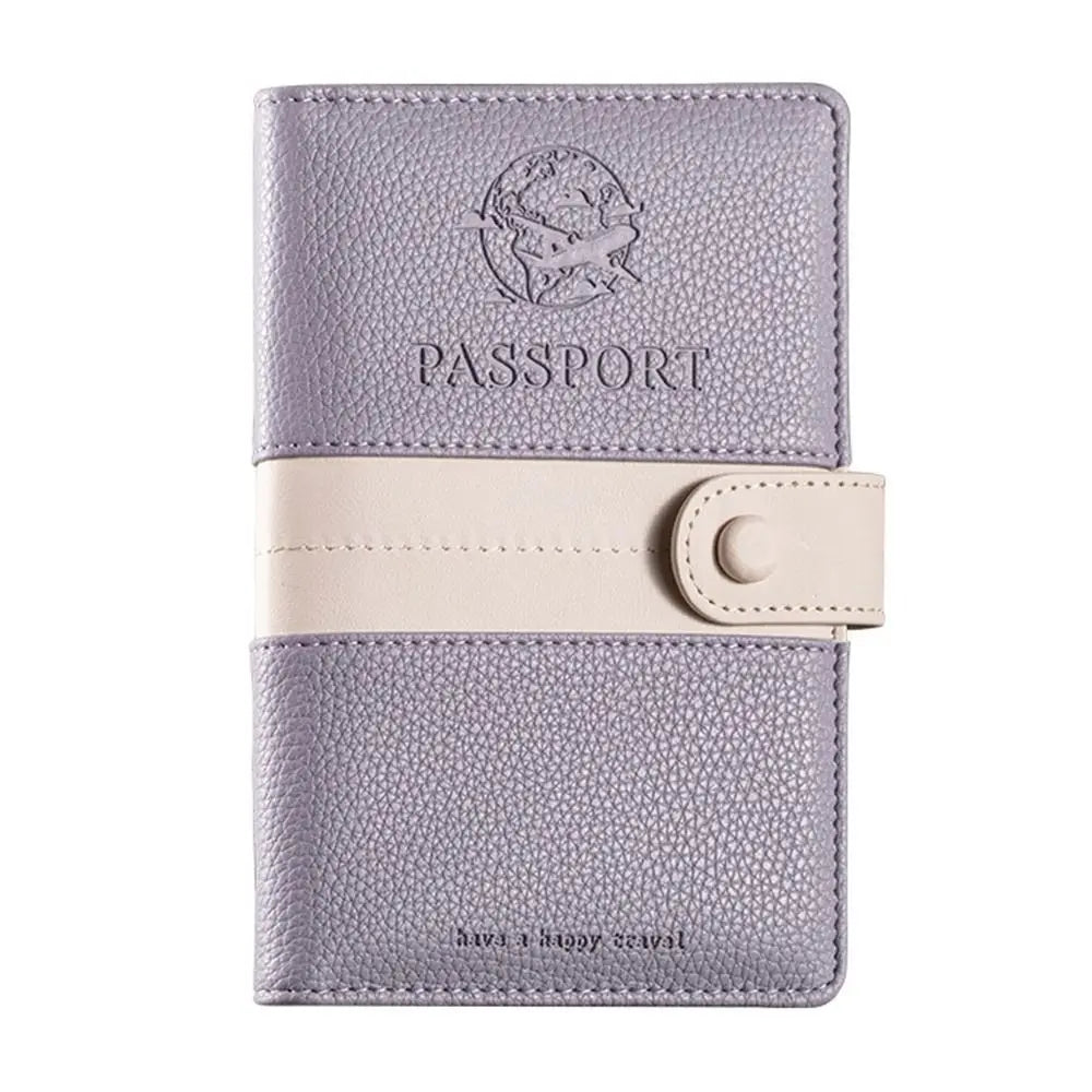 Zara | Lightweight Faux Leather Passport Holder Travel Wallet