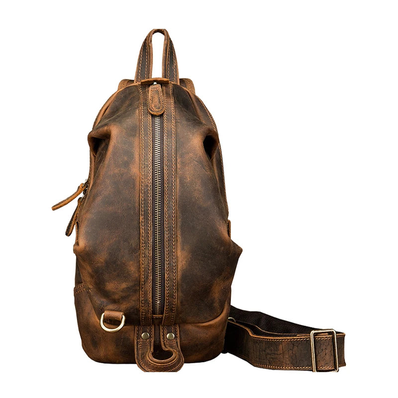 Ethan | Retro Leather Travel Crossbody Sling Bag