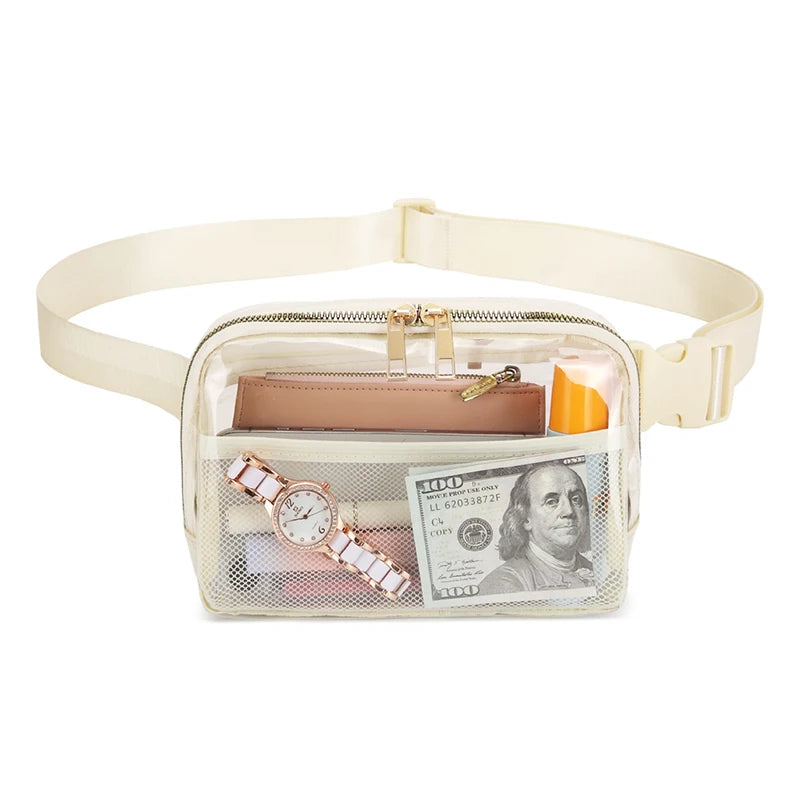 Melanie | Transparent Waterproof Crossbody Waist Bum Bag