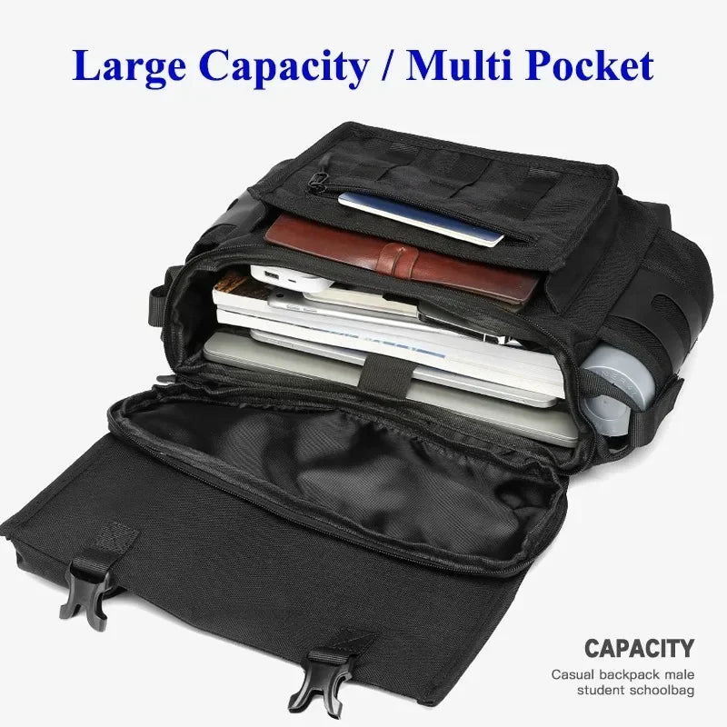 Logan | Casual Multi-Pocket Crossbody Messenger Laptop Travel Bag