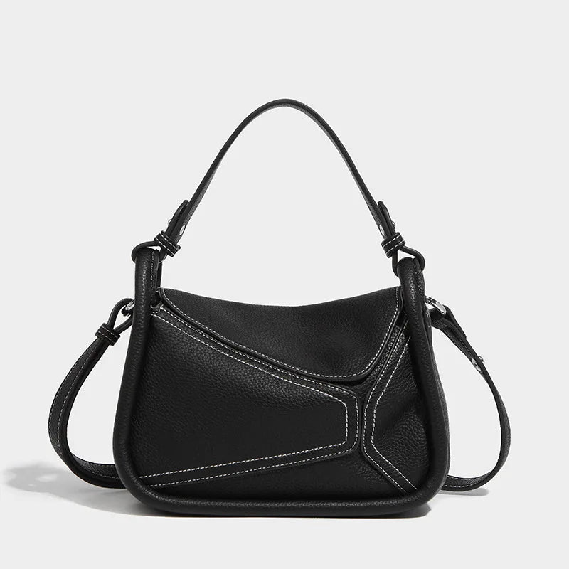 Leah | Geometric PU Leather Crossbody Sling Handbag