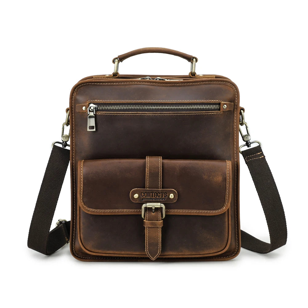 James | Leather Crossbody Messenger Sling Bag