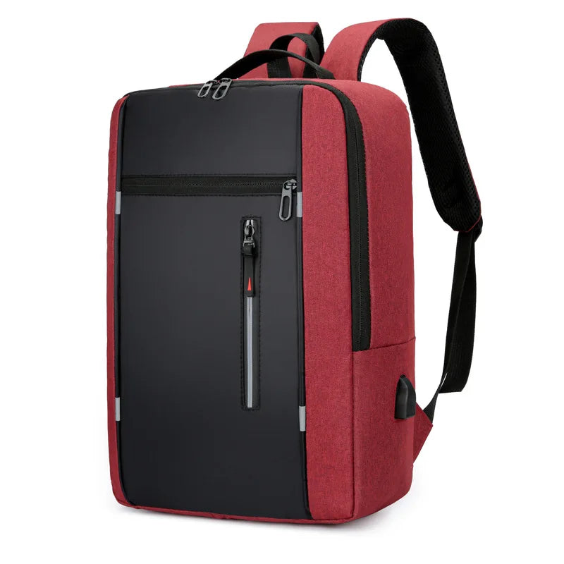 Parker | Lightweight Nylon Large Travel Rucksack Laptop Backpack with USB Charging Port