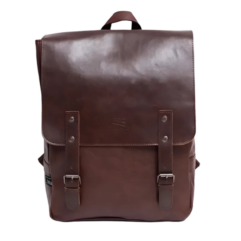 Chloe | Vegan Leather Dual Strap Large Travel Laptop Backpack