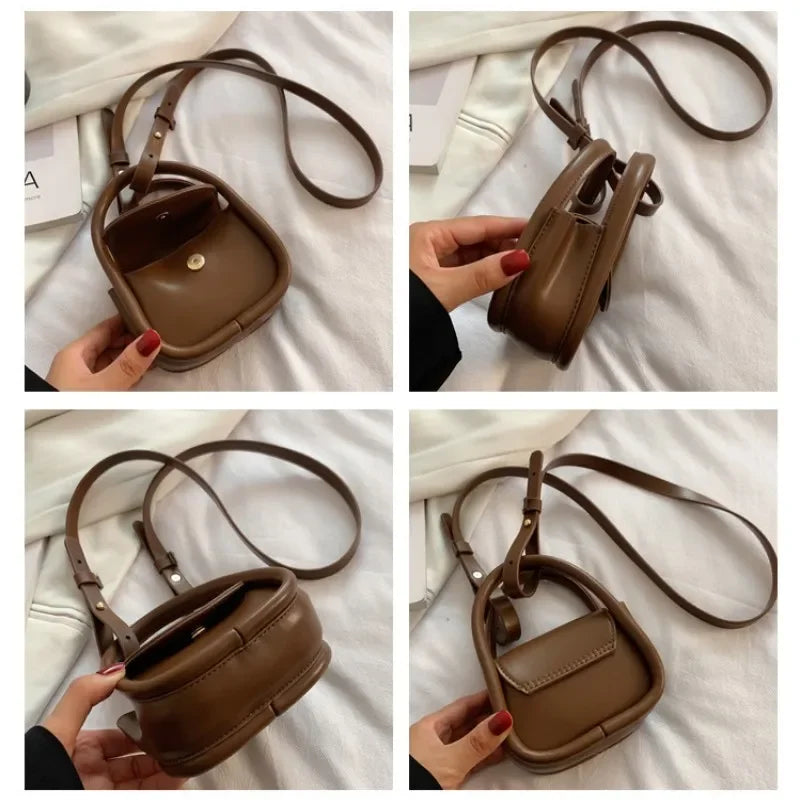 Emma | Mini Vintage Crossbody Sling Saddle Bag