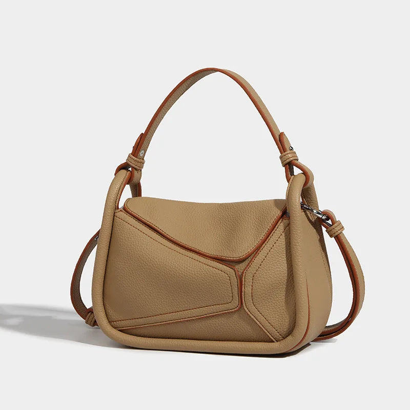 Leah | Geometric PU Leather Crossbody Sling Handbag