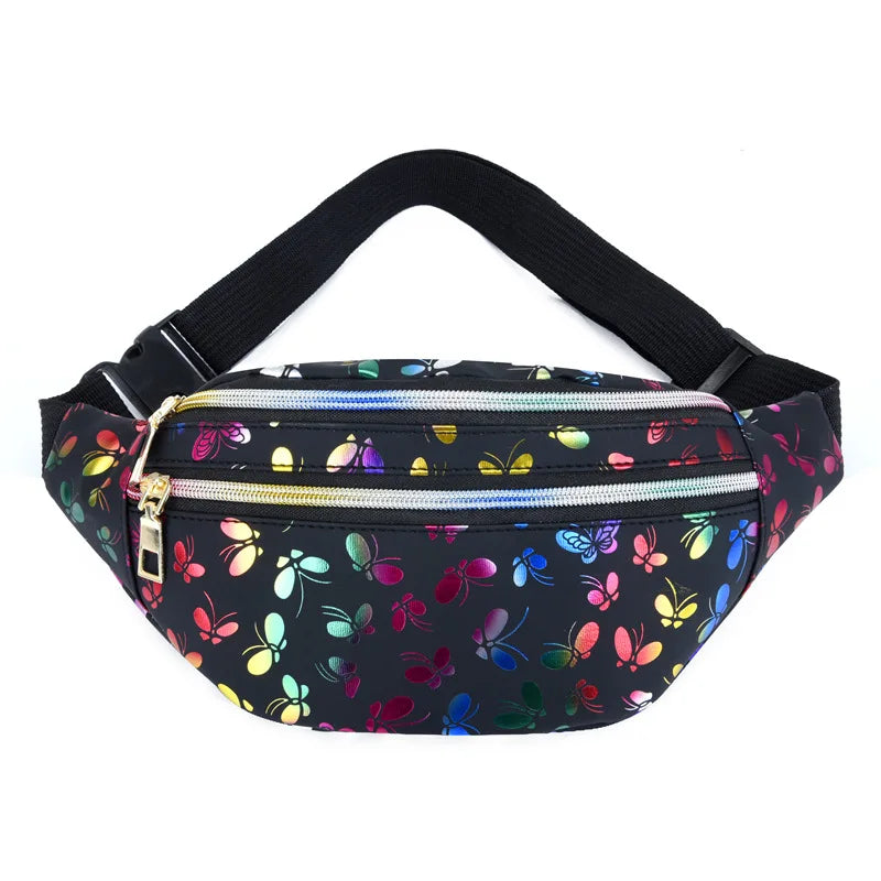 Alina | Women's Butterfly Printed Crossbody Fanny Pack Bum Bag