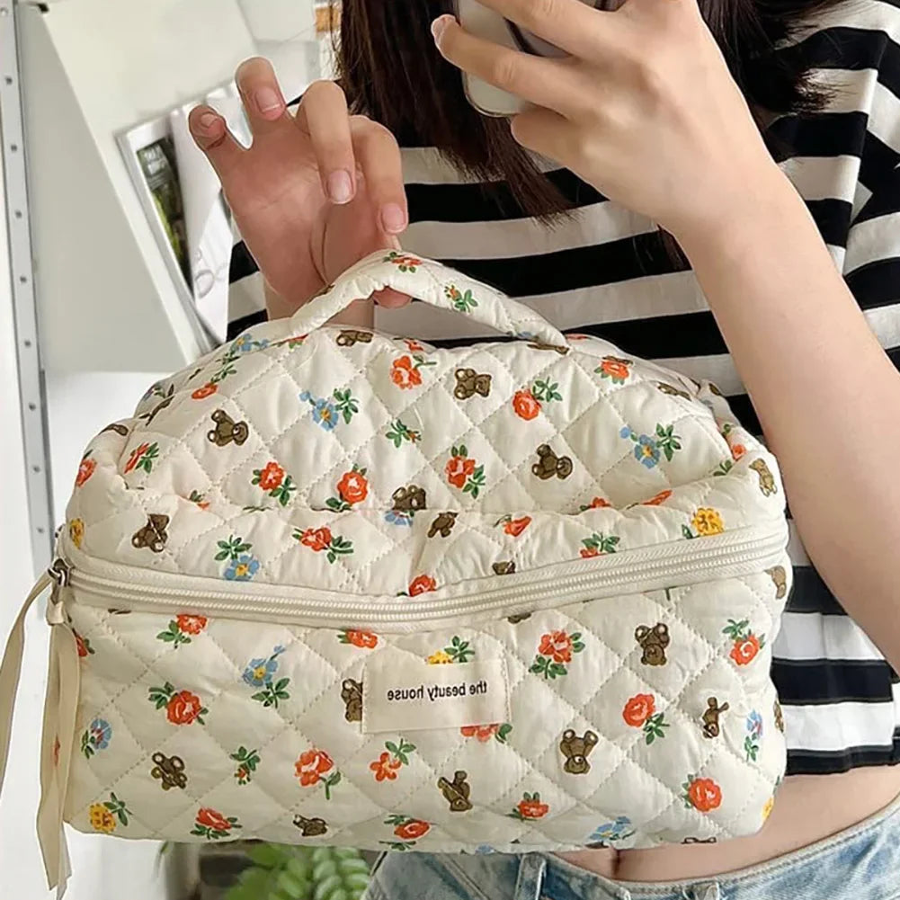 Bella | Kawaii Floral Cosmetic Travel Bag