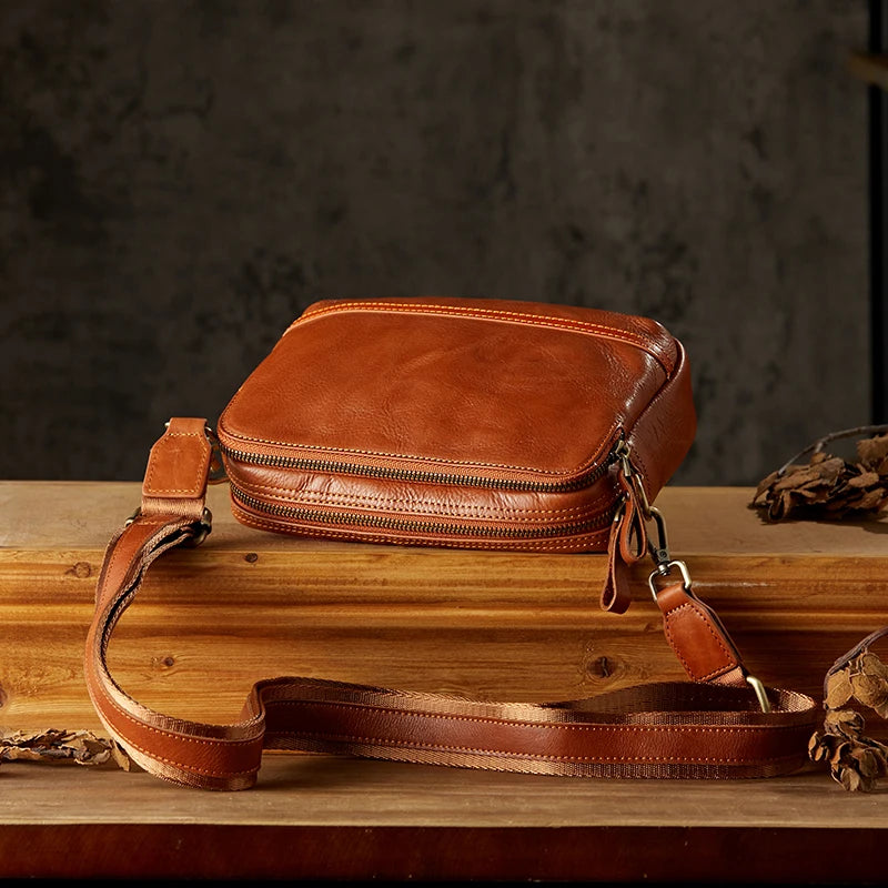 Noah | Retro Genuine Leather Crossbody Sling Bag