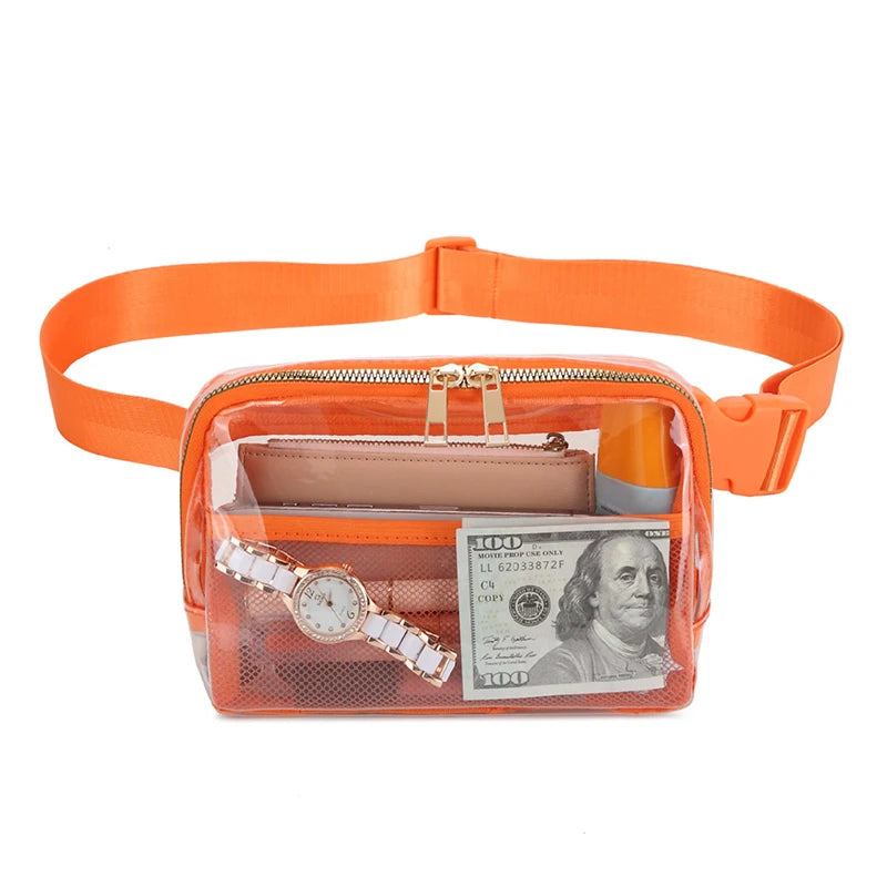 Melanie | Transparent Waterproof Crossbody Waist Bum Bag