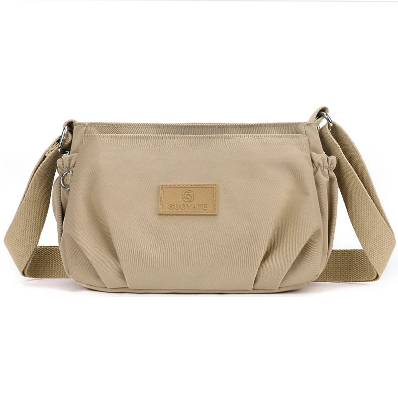 Ava | Nylon Multi-Pocket Crossbody Messenger Bag