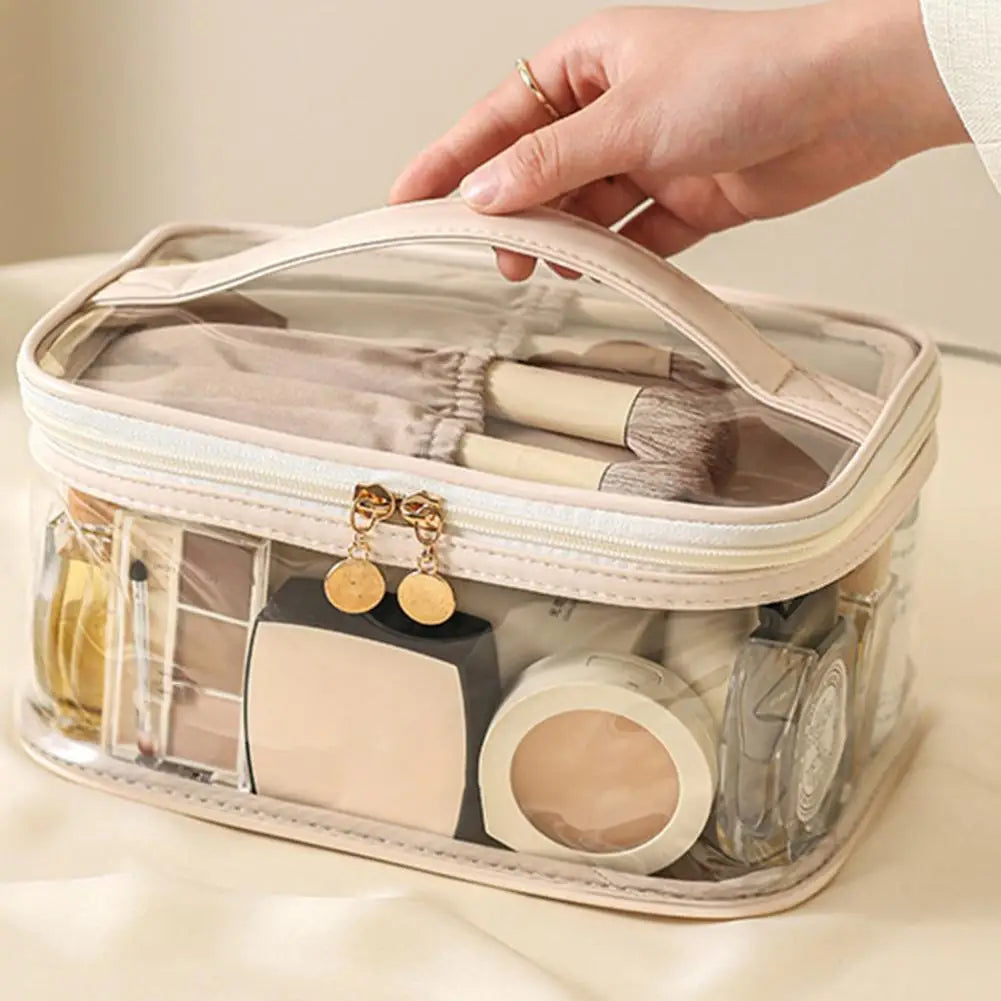 Alex | Large Waterproof PVC Clear Makeup Toiletry Bag