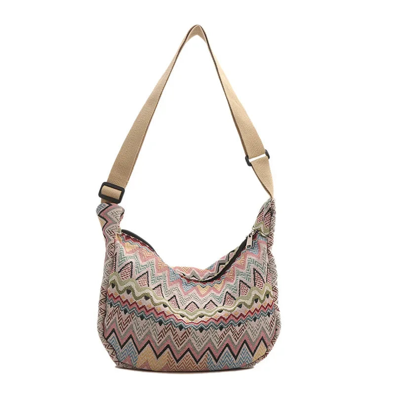 Luna | Women's Bohemian Canvas Crossbody Messenger Bag