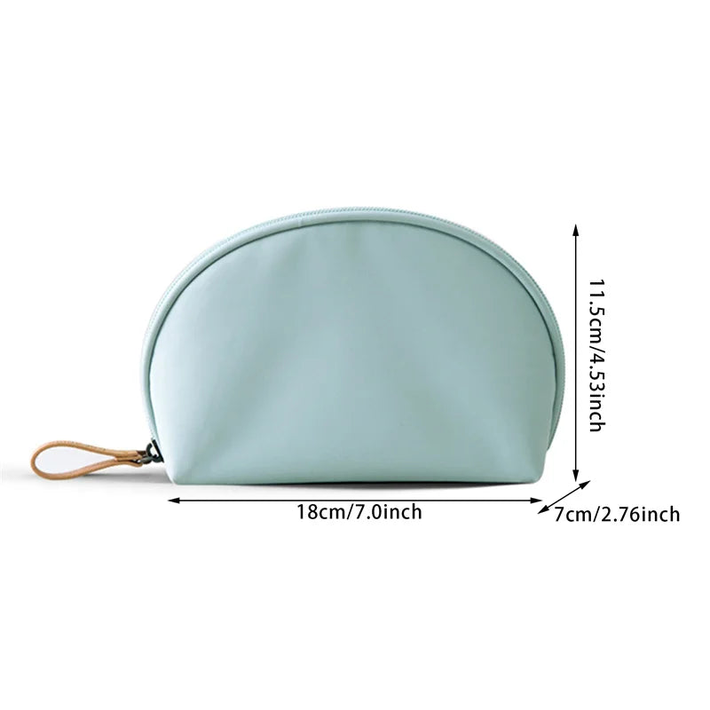 Peyton | Waterproof Half Moon Cosmetic Makeup Bag