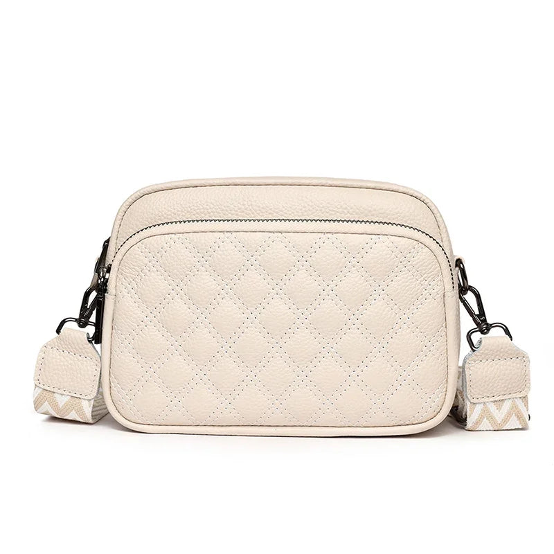 Clara | Women's Wide Strap Leather Crossbody Bag